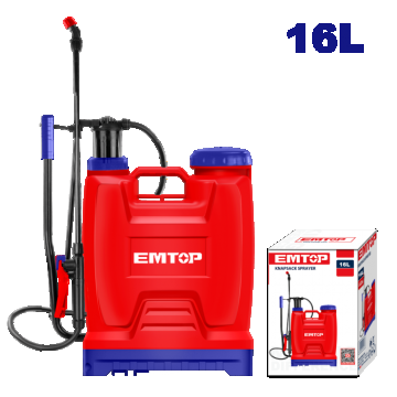 Pompa de stropit 16L, bretele captusite - ESPP41602, EMTOP