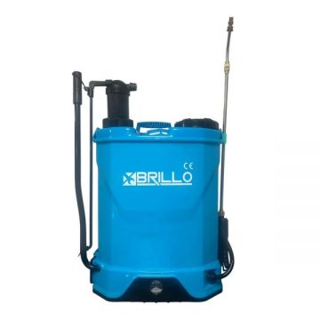 Pompa de stropit Brillo 18L 2 in 1 – manuala si electrica, lance extensibila 1.20m, 12V,8A si 4 duze