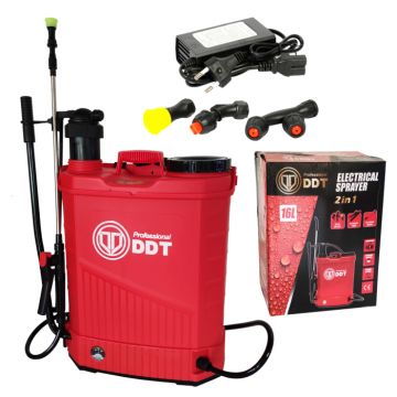 Pompa de stropit cu acumulator 2 in 1 , DDT , rezervor 16 Litri , 12 V , 8 Ah