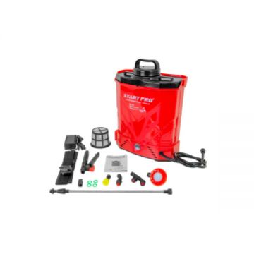 Pompa de Stropit cu Acumulator StartPro,12L , cu acumulator,lance telescopica , 4 duze si filtru