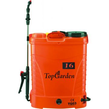 Pompa de stropit cu acumulator Top Garden, 12V, 8Ah, 16L, Vermorel