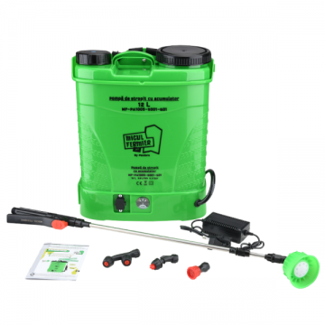 Pompa de stropit cu acumulator, Vermorel electric, 12 Litri , Micul Fermier by Pandora Pompa de stropit cu acumulator, Vermorel electric, 12 Litri , Micul Fermier by Pandora