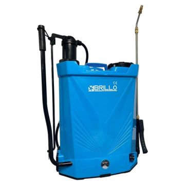 Pompa de stropit electrica 2 in 1, Vermorel cu acumulator (baterie + manuala) 16L ,BRILLO