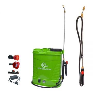 Set Pompa de Stropit cu Acumulator, 12 Litri, Kraissmann + Lance telescopica stropit pomi 2.7m, Vermorel electric