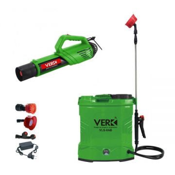 Set Pompa de Stropit cu Acumulator, 8 Litri, Verk by Stern Austria + Atomizor electric, Vermorel electric