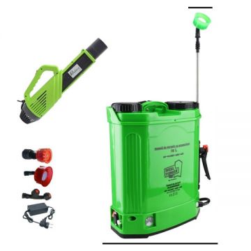 Set Pompa de stropit cu acumulator + manuala, 2 in 1, 16L, Micul Fermier by Pandora + Atomizor electric, Vermorel electric Set Pompa de stropit cu acumulator + manuala, 2 in 1, 16L, Micul Fermier by Pandora + Atomizor electric, Vermorel electric