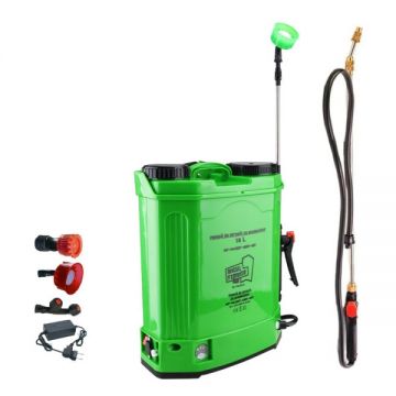 Set Pompa de stropit cu acumulator + manuala, 2 in 1, 16L, Micul Fermier by Pandora + Lance telescopica stropit pomi 2.7m, Vermorel electric Set Pompa de stropit cu acumulator + manuala, 2 in 1, 16L, Micul Fermier by Pandora + Lance telescopica stropit pomi 2.7m, Vermorel electric