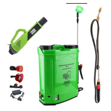 Set Pompa de stropit cu acumulator Micul Fermier by Pandora 16L + Atomizor + Lance telescopica stropit pomi 2.7m, vermorel electric Set Pompa de stropit cu acumulator Micul Fermier by Pandora 16L + Atomizor + Lance telescopica stropit pomi 2.7m, vermorel electric