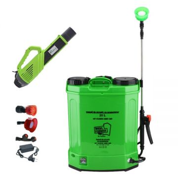 Set Pompa de stropit cu acumulator Micul Fermier by Pandora 20L + Atomizor electric, Vermorel electric Set Pompa de stropit cu acumulator Micul Fermier by Pandora 20L + Atomizor electric, Vermorel electric