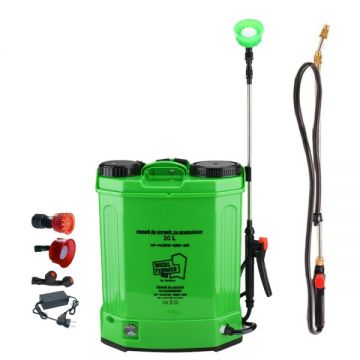 Set Pompa de stropit cu acumulator Micul Fermier by Pandora 20L + Lance telescopica stropit pomi 2.7m, Vermorel electric Set Pompa de stropit cu acumulator Micul Fermier by Pandora 20L + Lance telescopica stropit pomi 2.7m, Vermorel electric